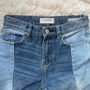 PacSun Women's Patchwork High Rise Mom Jeans Size 25